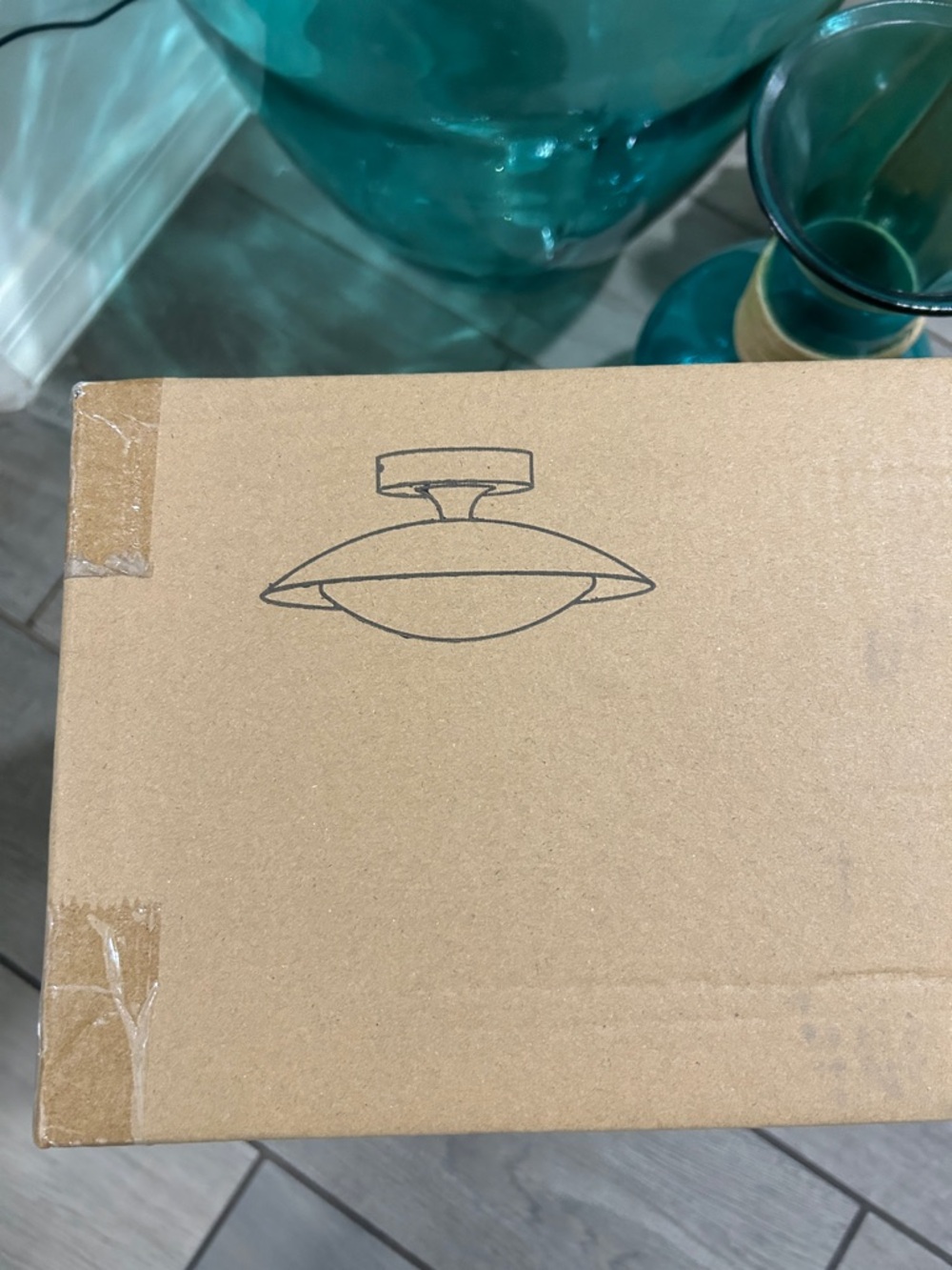 ZUYURT Small Dimmable Mid Century Modern Ceiling Light,5CCT LED White/Gold - Picture 3 of 9